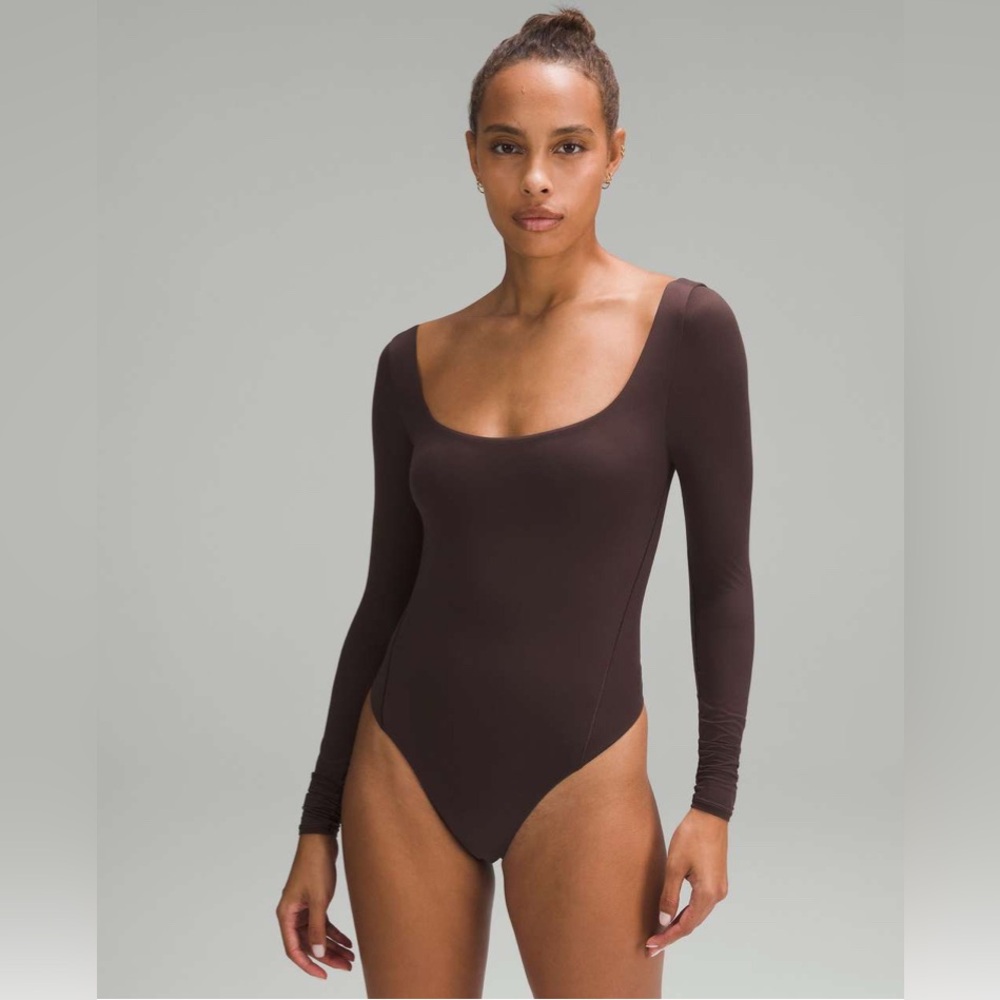 NWT lululemon athletica Brown Long Sleeve Bodysuit